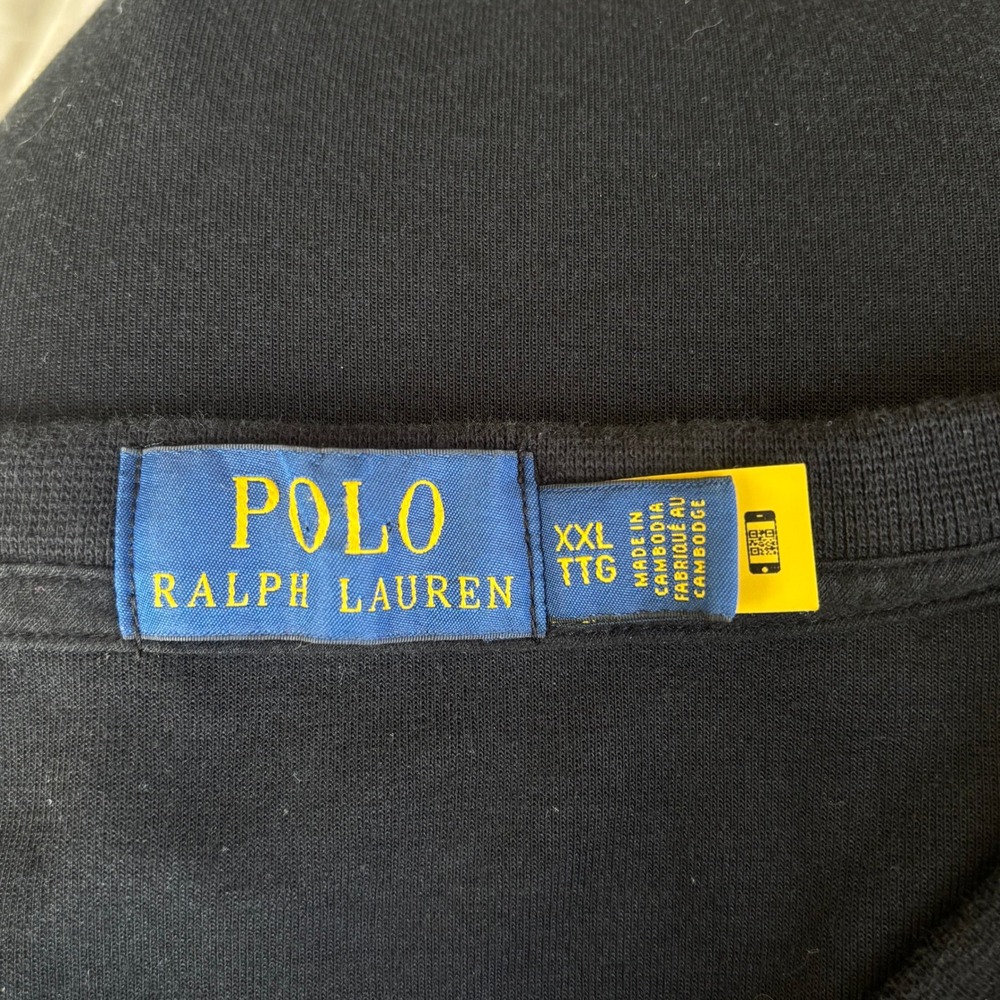 Polo Ralph Lauren Mens XXL Black Crest Graphic Sweatshirt Long Sleeve LSCNM1 - Picture 4 of 7